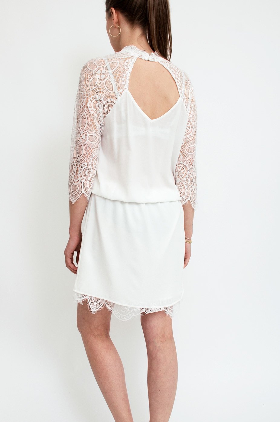 diagonal komfort dommer Louisiana Dress White - Product - Sienna Goodies