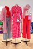 Yassavanna Striped Dress Red/Pink YAS