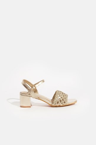 Braided Sandals Gold Sweet Like You