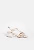 Heeled Strappy Sandals Silver Sweet Like You