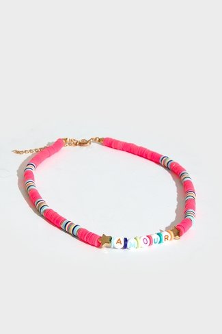 Amour Surfer Necklace Pink Sweet Like You
