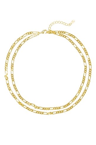 Double Chain Necklace Gold