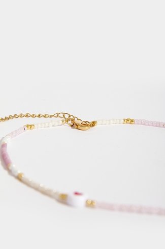 Heart Colors Necklace Gold