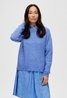 Round Neck Slflulu Sweater Ultramarine Blue Selected Femme