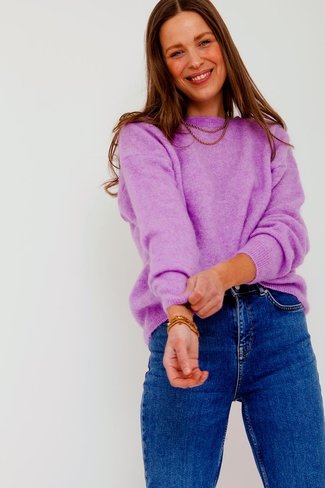Super Kid Mohair Sweater Lilac Orla Antwerp