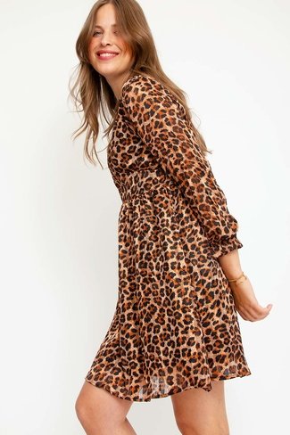 Lurex Leopard Mini Dress Mix Sweet Like You