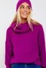 Wool Turtleneck Sweater Purple Orla Antwerp