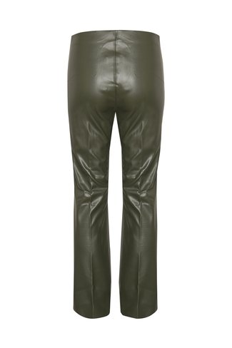 Kayleen Faux Leather Pants Green Soaked In Luxury - Product - Sienna ...