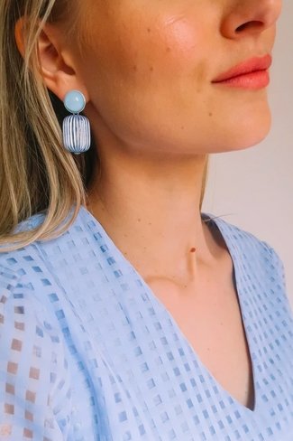 Camille Laguna Earrings Light Blue Petit Bonbon