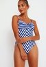 Striped Swimsuit Navy Sweet Like You