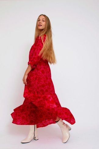Floral Maxi Dress Red/Pink Sweet Like You