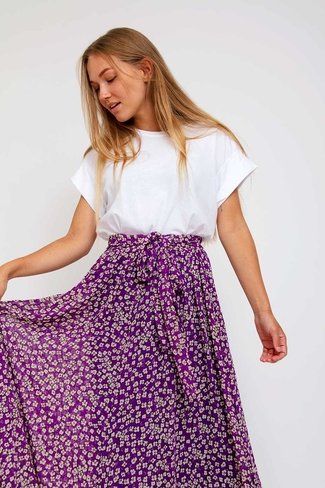 Maxi Flower Skirt Purple Sweet Like You