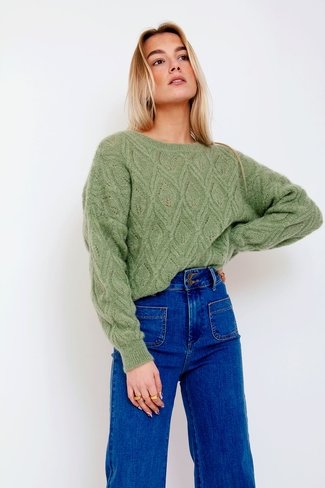Lekontiki Sweater Green Maison Anje