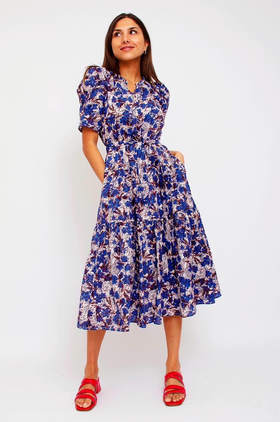 lelijk opvoeder Haast je Caitlin Dress Blue Suncoo Paris - Product - Sienna Goodies