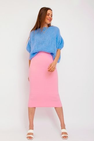 Slfcalina Skirt Pink Selected Femme