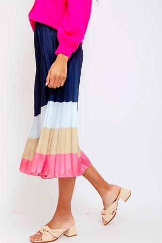 Multicolour Plisse Skirt Mix Sweet Like You 