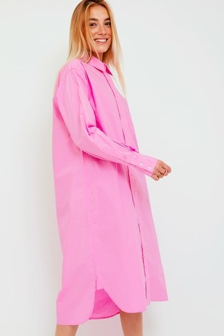 Brisa Long Shirt Dress Pink MbyM