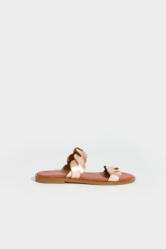 Double Strap Sandals Bronze/ Brown Sweet Like You