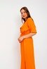 Tetra 3/4 Sleeve Shirt Dress Orange Sweet Like You