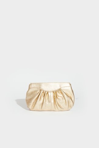 Leather Pouch Bag Gold Sweet Like You