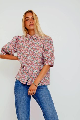 Zoe Floral Top Lilac Lollys Laundry
