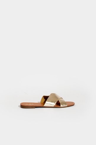 Crossover Sandals Gold Sweet Like You 