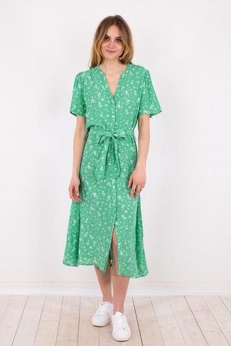 Lane Shade Floral Dress Green Neo Noir