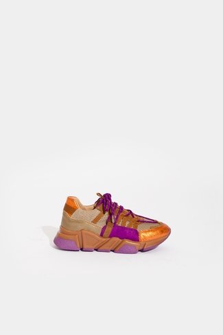 Los Angeles Sneakers DWRS Purple Brown