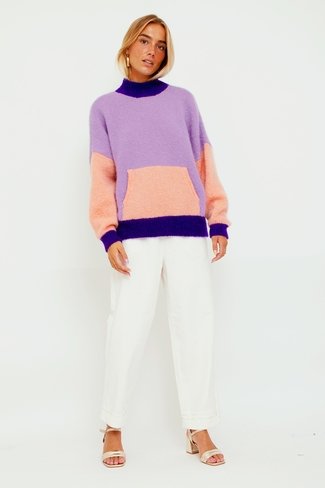 Aleon Sweater Purple Mix Des Petits Hauts