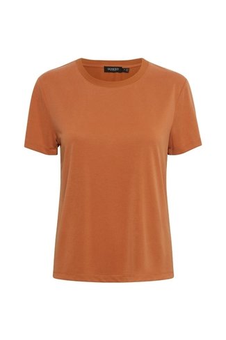 Columbine Crew Neck T-Shirt Brown Soaked in Luxury