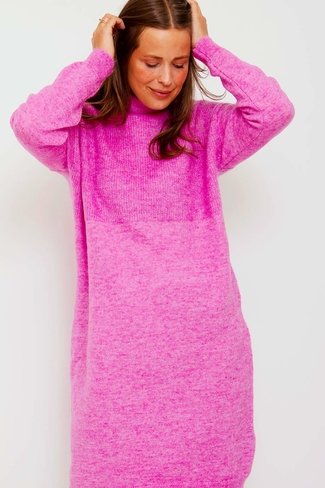 Slfmola Sweater Dress Pink Selected Femme