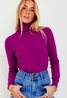 Rollneck Thin Sweater Purple Sweet Like You