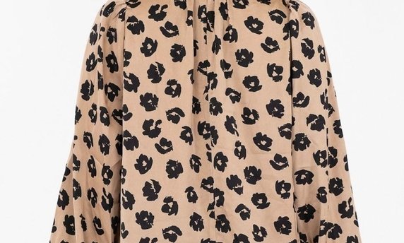Floral Dot Blouse Brown Neo Noir - Product - Sienna