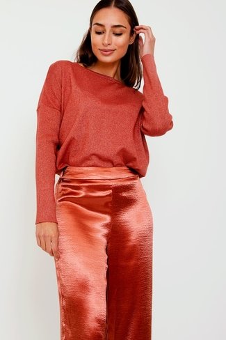 Knitted Glitter Lani Top Rust Ydence