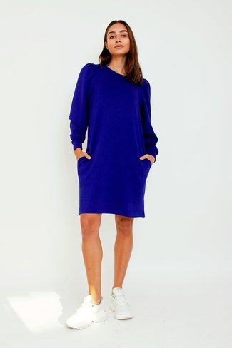 Nelina Ima Q Sweater Dress Beacon Blue Moss Copenhagen