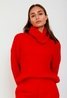 Wide Sleeve Turtleneck Sweater Red Orla Antwerp