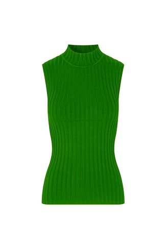 Myers Sleeveless Knit Top Green MbyM