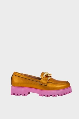 Milas Chain Loafers Pink/ Orange DWRS