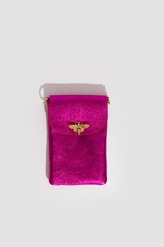 Metallic Dragonfly Phone Bag Fuchsia Sweet Like You