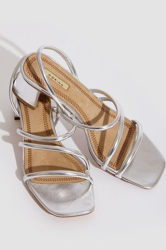 Strap Sandals Silver Sweet Like You