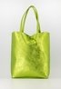 Mia Metallic Tote Bag Lime Green Sweet Like You