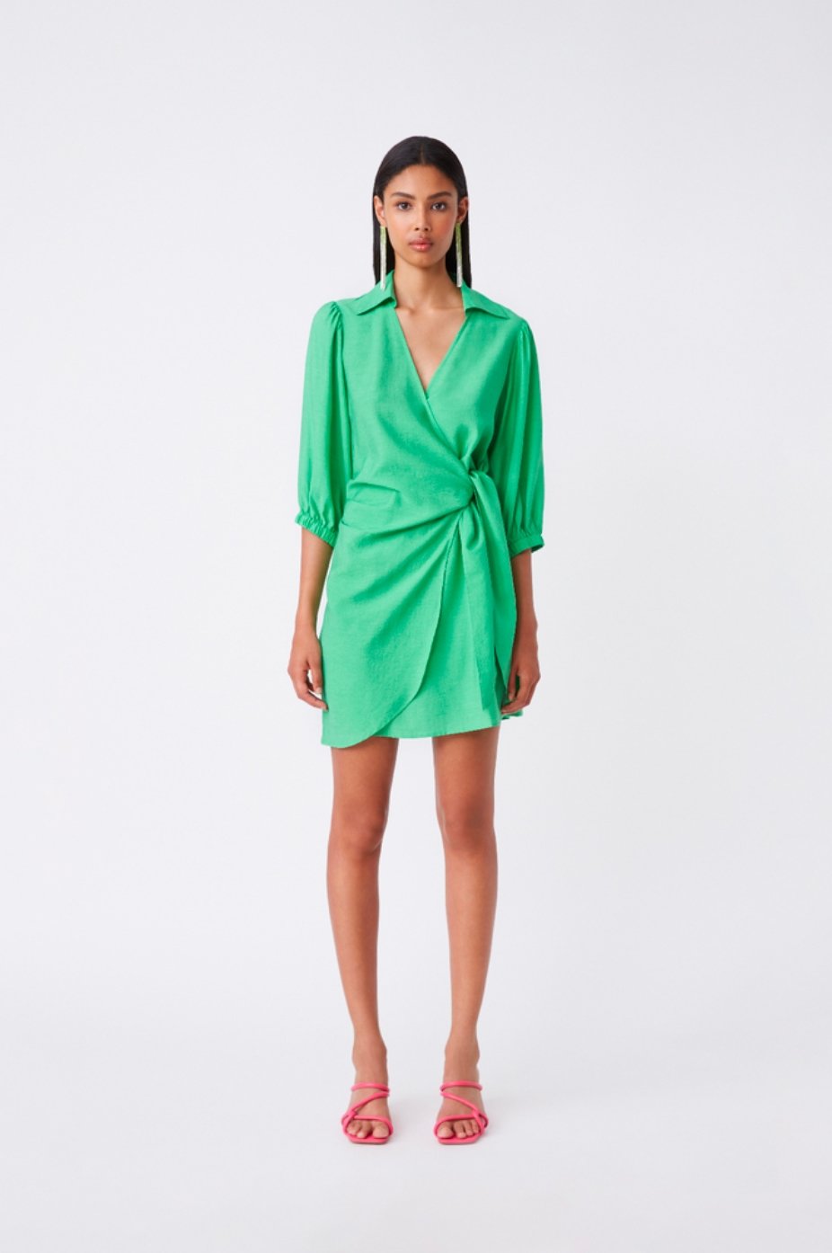 Cesira Mini Dress Green Suncoo Paris - Product - Sienna Goodies
