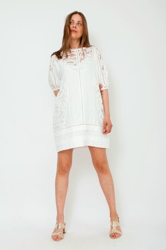 Cyndi Mini Dress White Suncoo Paris