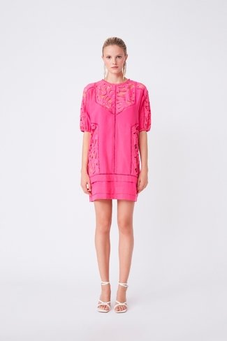 Cyndi Mini Dress Fuchsia Pink Suncoo Paris