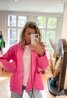 Satin Quilted Jacket Pink Sweet Like You