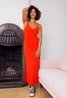 Leslee Thin Straps Dress Cherry Tomato Orange MbyM