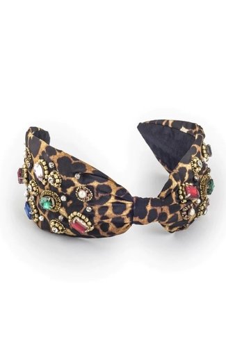 Jewel Leopard Headband Mix NamJosh