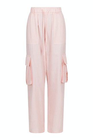 Kelly Stripe Cargo Pants Pink Neo Noir