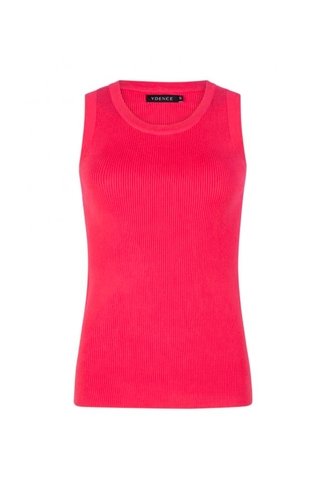 Knitted Sara Top Pink/ Rouge Red Ydence