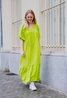 Ethnic Button Dress Lime Green Sweet Like You